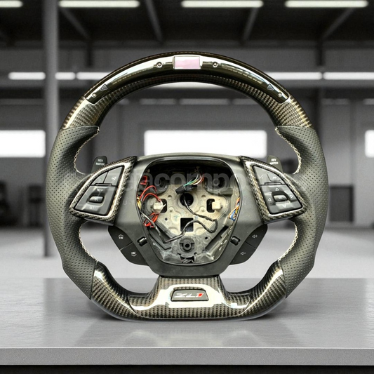 Carbon Fiber Steering Wheel for 6th Gen Camaro (Carbon Button Frames Included)