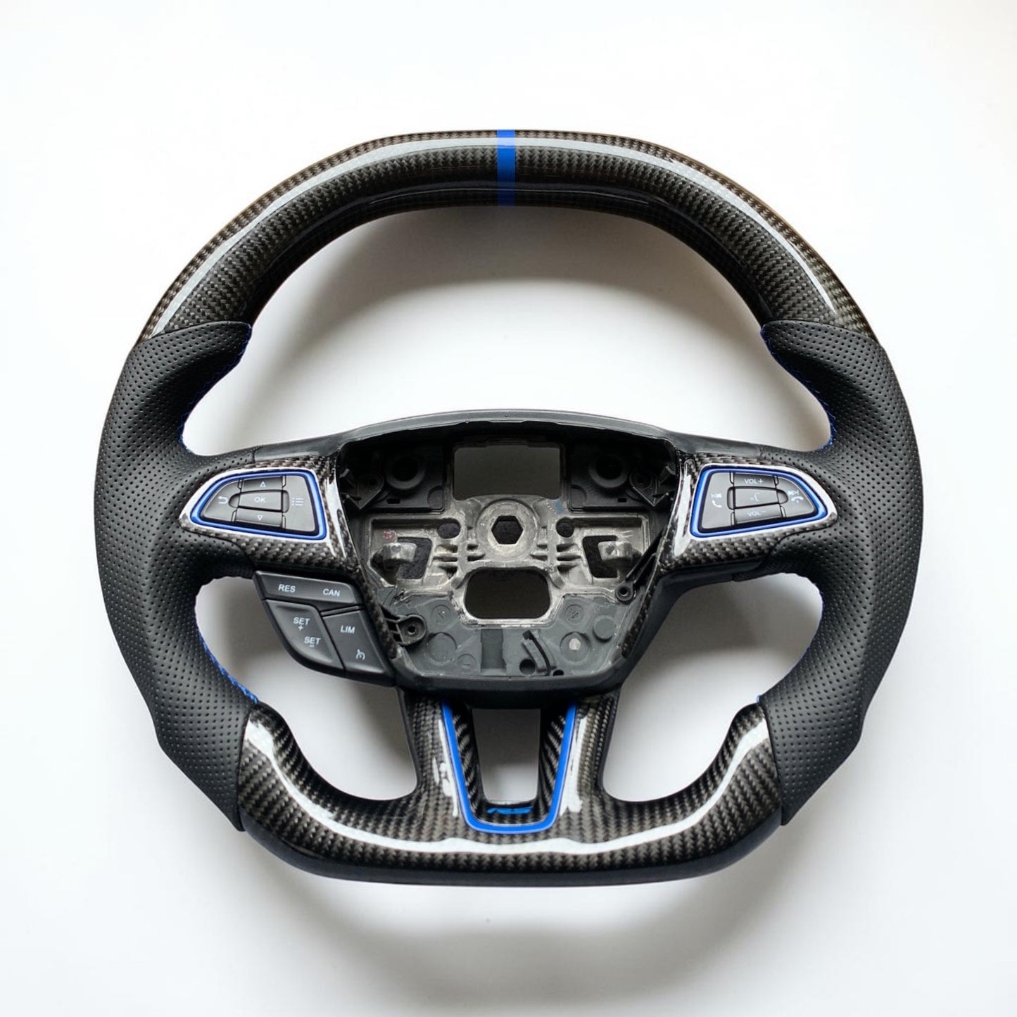 Carbon Fiber Steering Wheel for Ford Focus RS and ST | Fusion | Edge | Fiesta