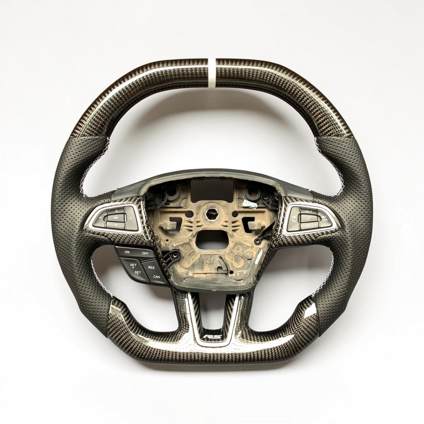 Carbon Fiber Steering Wheel for Ford Focus RS and ST | Fusion | Edge | Fiesta