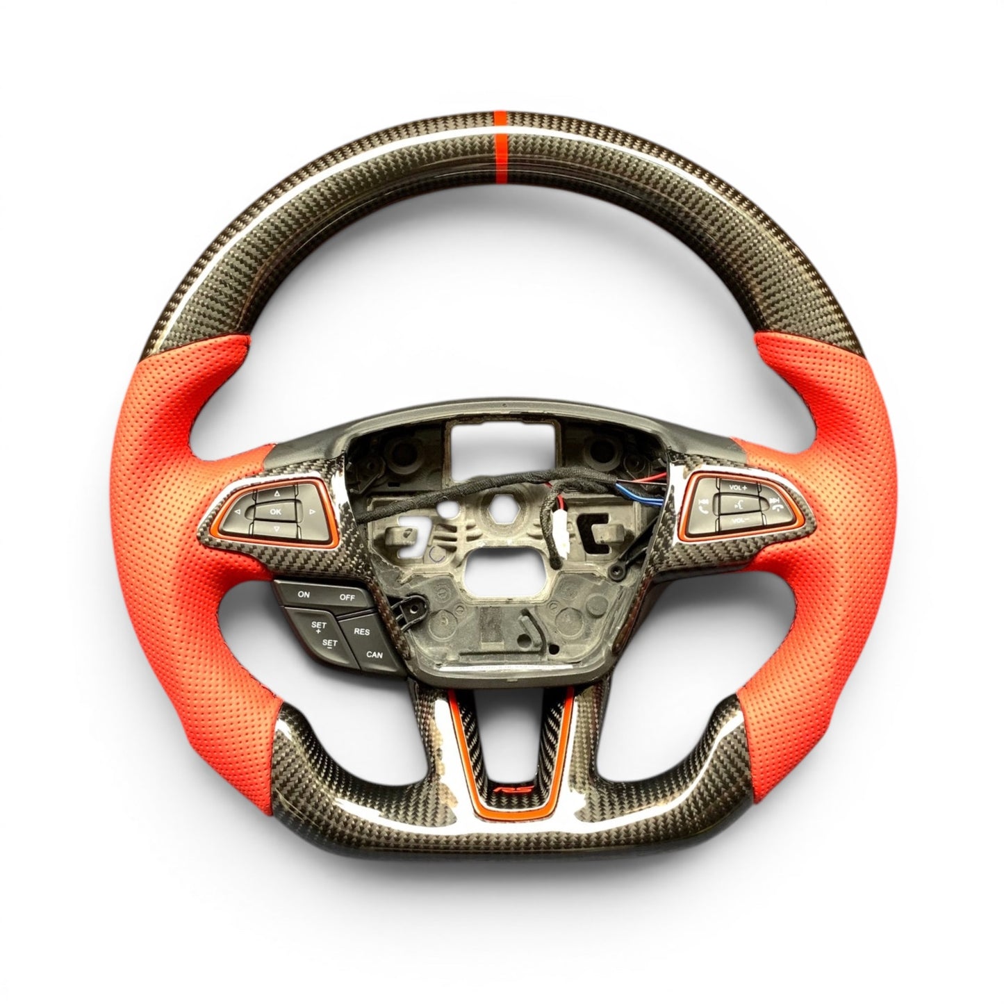 Carbon Fiber Steering Wheel for Ford Focus RS and ST | Fusion | Edge | Fiesta