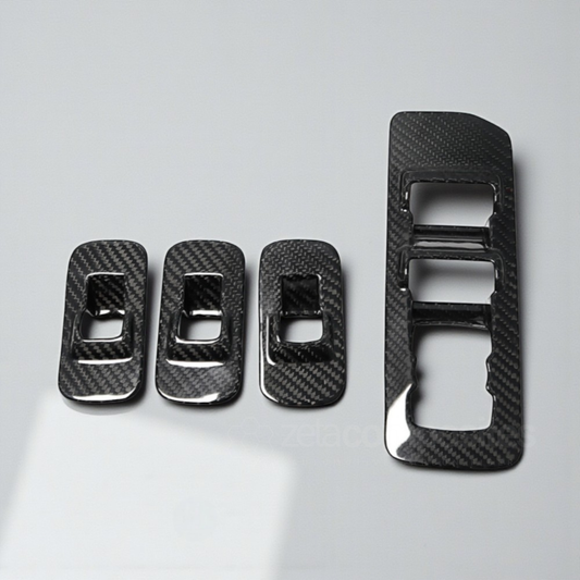 Carbon Fiber Window Switch Panel Covers for Ford F150 / Raptor (2015'-2020')