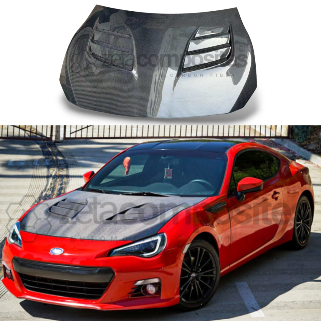 Carbon Fiber Hood Subaru BRZ / Toyota 86 / Scion FRS (2013-2020) - Track Style