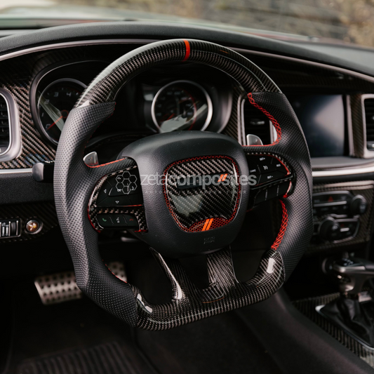 dodge custom carbon fiber steering wheel