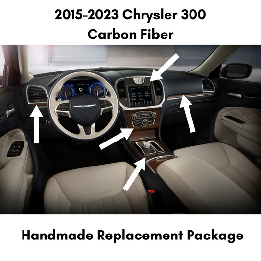 ZetaC™ 2015-2023 Chrysler 300 Carbon Fiber Interior Direct Replacement Package