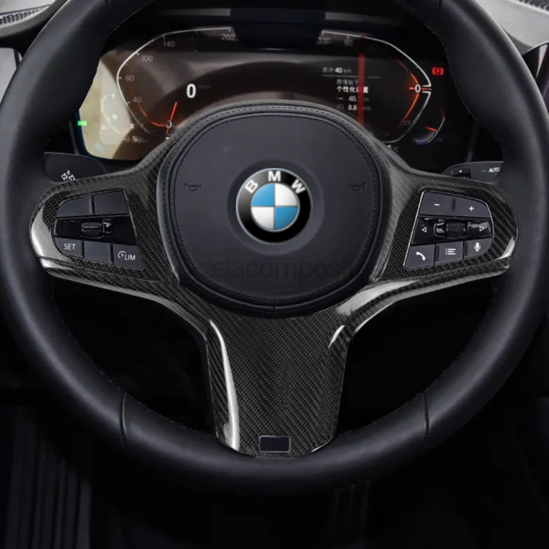 BMW G/Z Series Carbon Fiber Steering Wheel Trim Housings