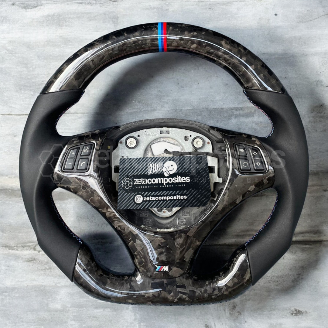 e92 e90 custom carbon fiber steering wheel