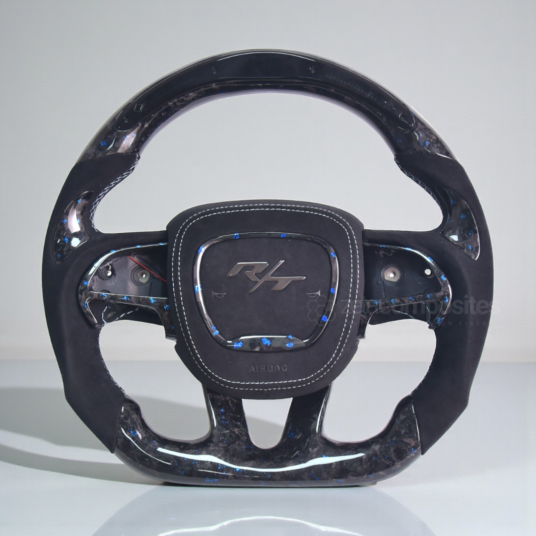 Custom Carbon Fiber Steering Wheel for Dodge Charger Challenger Jeep Durango