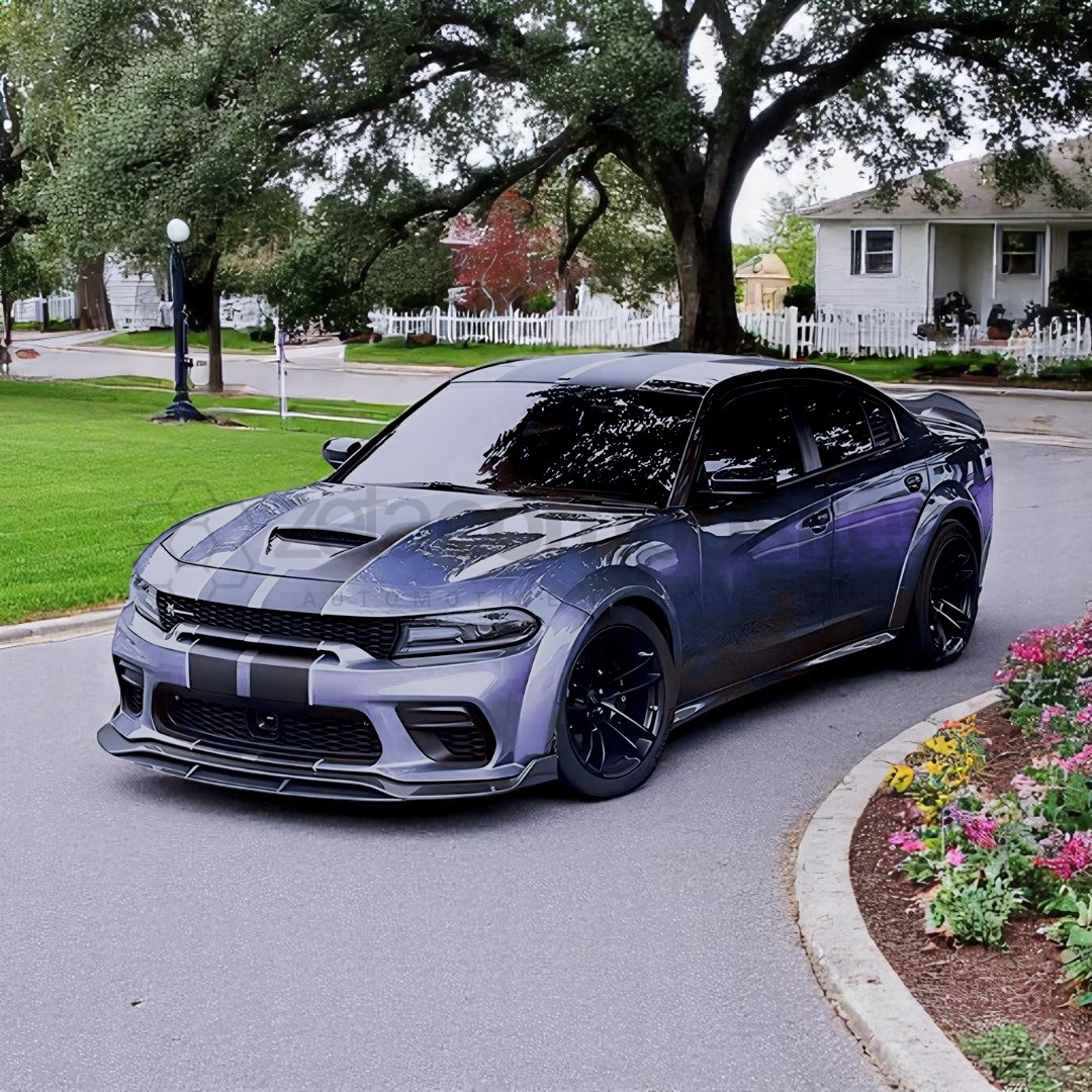 Dodge Charger Carbon Fiber Front Lip 3pc (2015-2023)