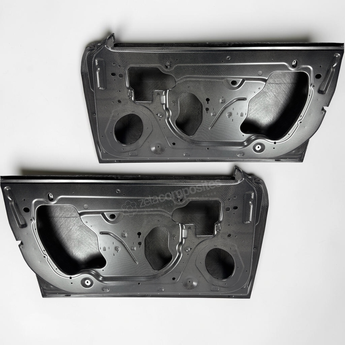 NEW (15'-23') Dodge Challenger Carbon Fiber Doors - Double Sided Carbon Fiber