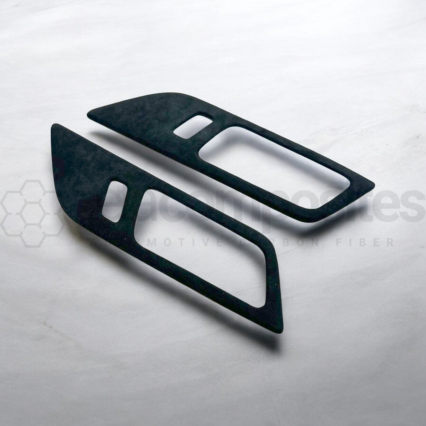 15-23 Mustang Dark Gray Alcantara Upper Door Trims