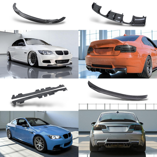 Carbon Fiber Aero Kit for BMW E92 M3 (Diffuser/Spoiler/Lip/Skirts)