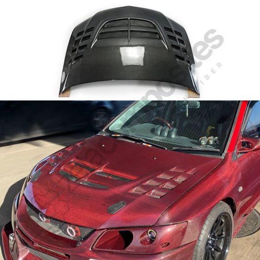 Carbon Fiber Vented Hood Mitsubishi EVO 8 9 2003-2006