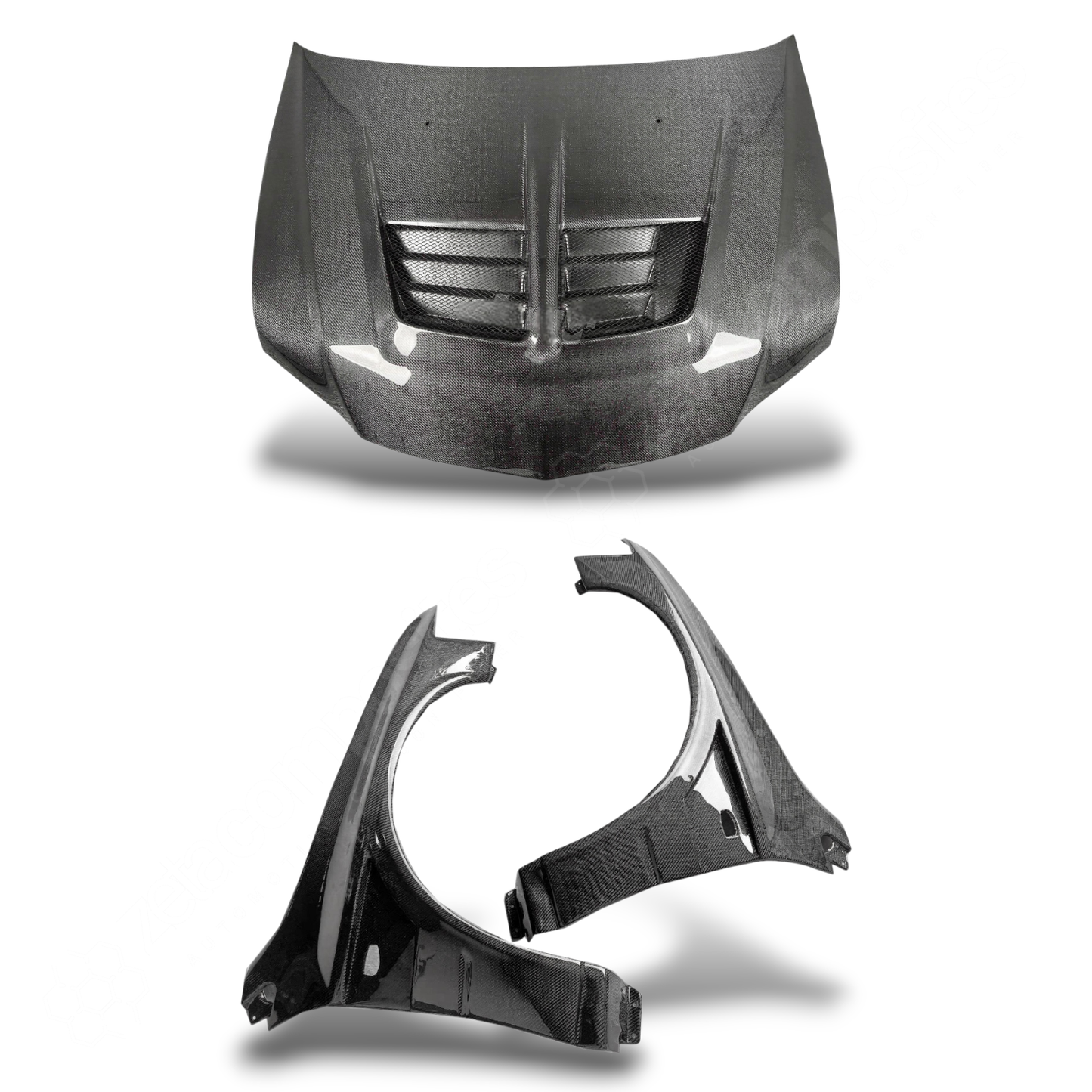 (2003'-2007') Mitsubishi Evo 8/9 Carbon Fiber Hood & Fender Kit