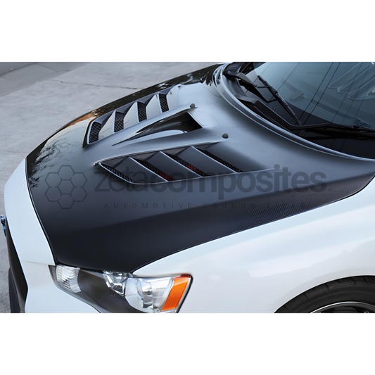 Carbon Fiber Hood Vented Mitsubishi Lancer EVO X (08'-15')