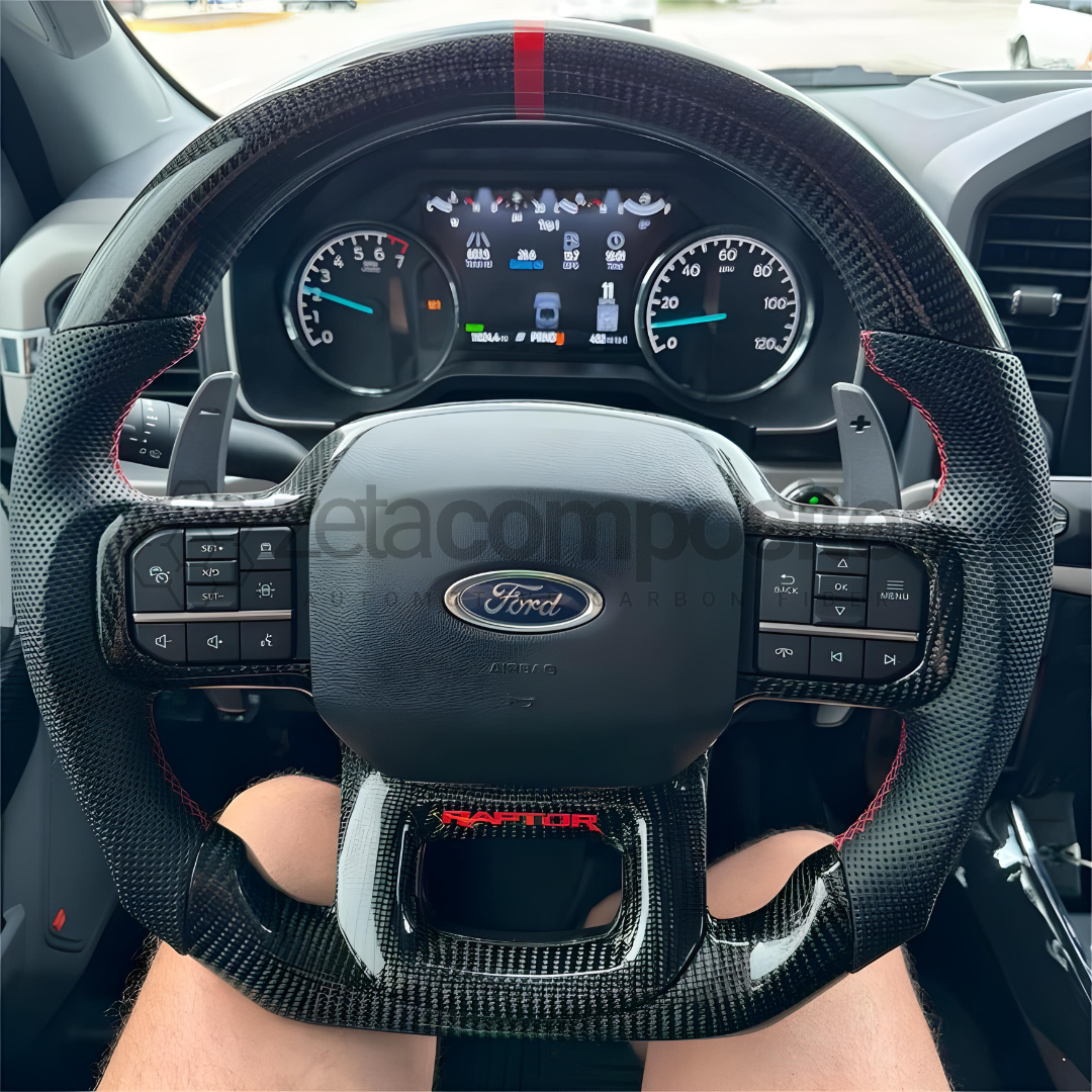 2021-2024+ Ford Raptor & F150 Carbon Fiber Steering Wheel – ZetaComposites