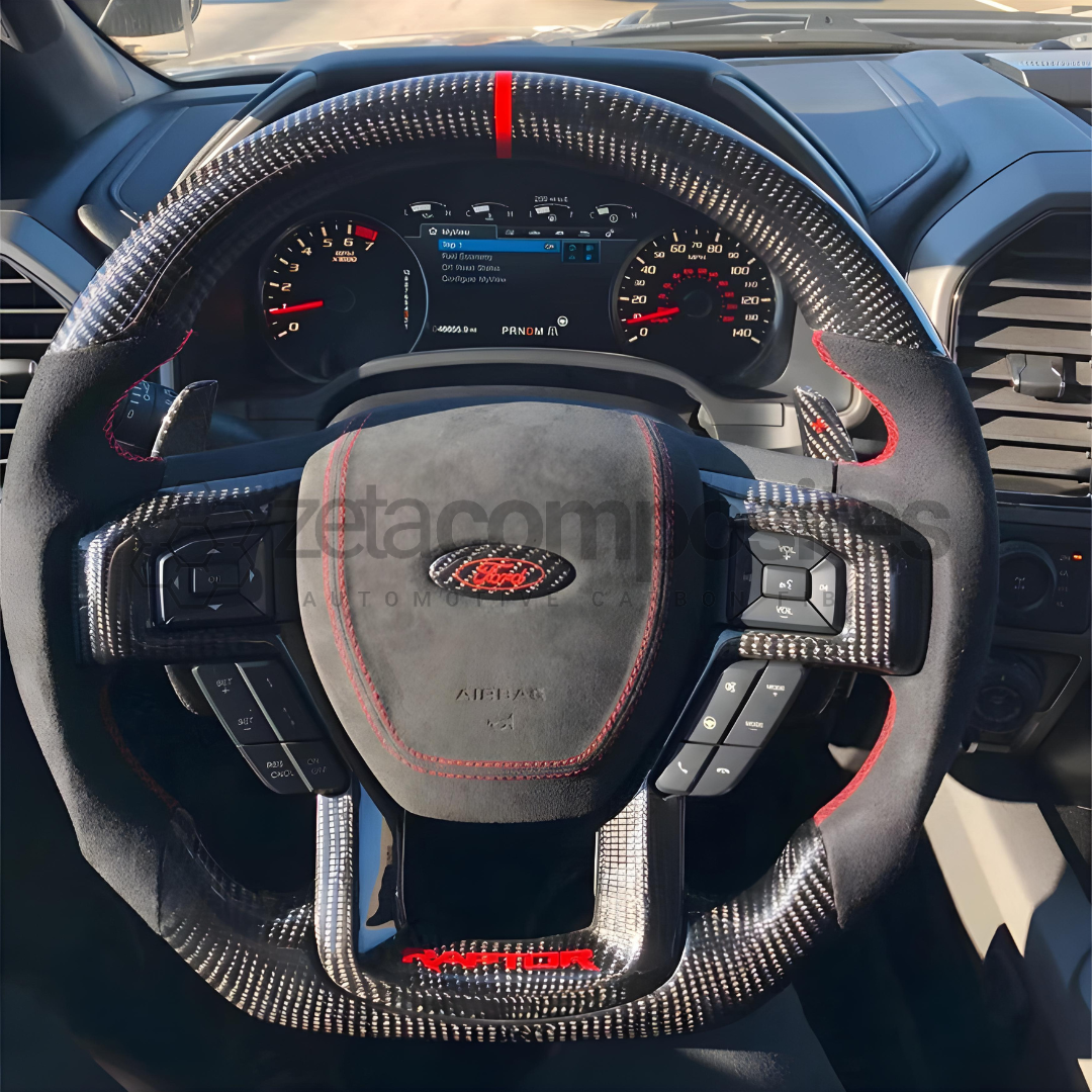 2015-2020 Ford Raptor & F150 Custom Carbon Fiber Steering Wheel