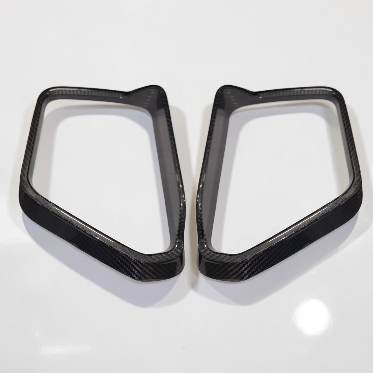 (2021'+) F150 Carbon Fiber Mirror Cap Housings with Splash Guard