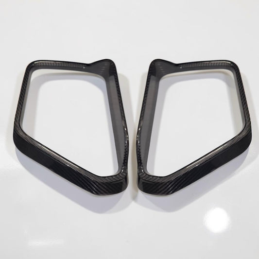 (2021'+) F150 Carbon Fiber Mirror Cap Housings with Splash Guard