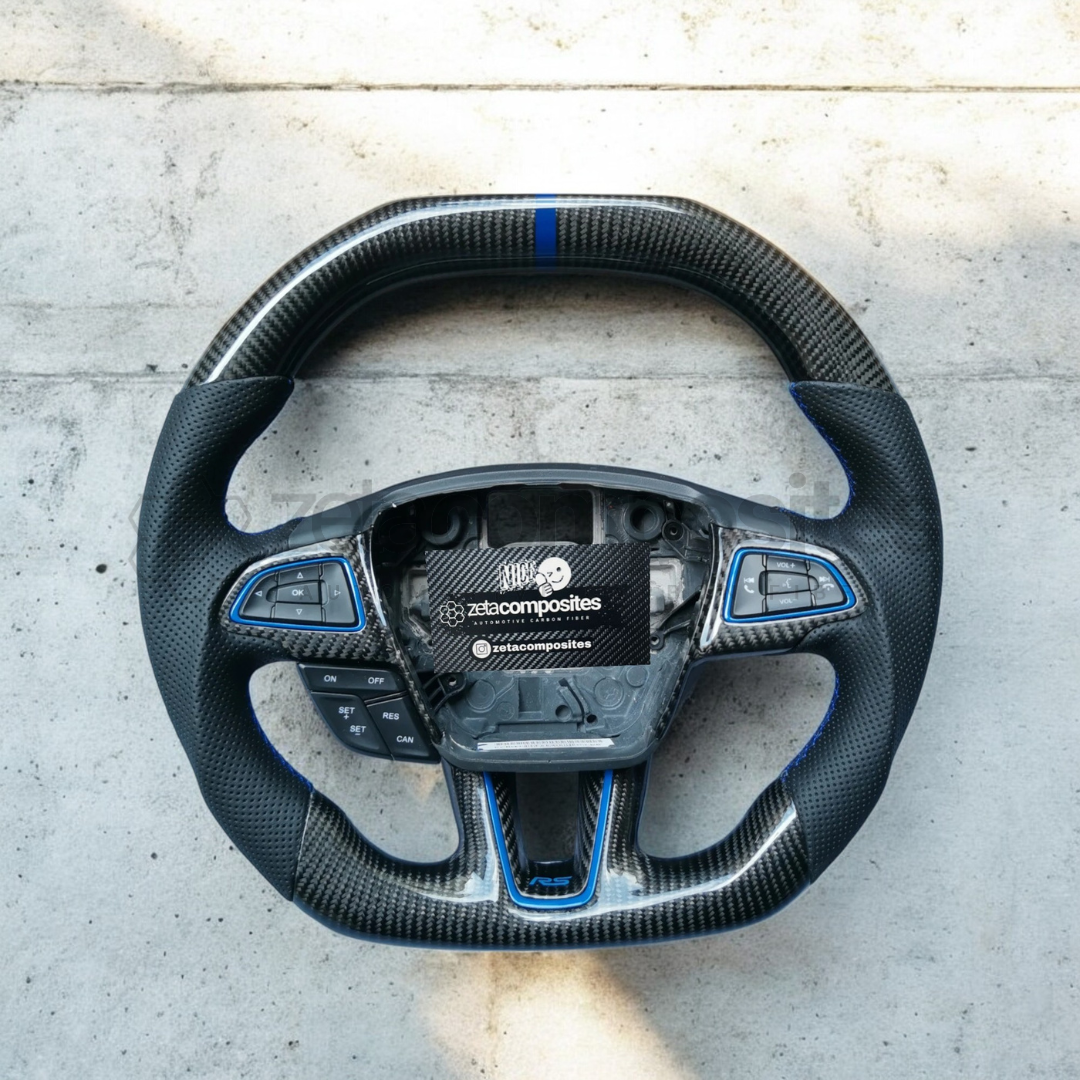 2015+ Ford Focus ST/RS Carbon Fiber Steering Wheel