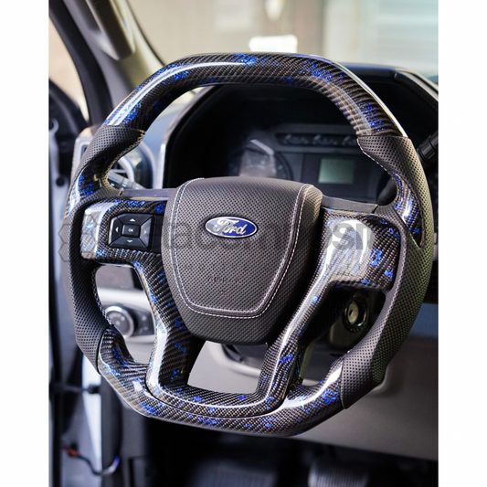 2015-2020 ford f truck custom carbon fiber steering wheel