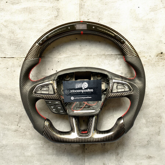 custom carbon fiber steering wheel ford focus rs st
