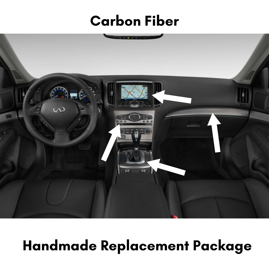 2008-2015 G37 / Q50 / Q60 Carbon Fiber Interior Direct Replacement Package ZetaC™