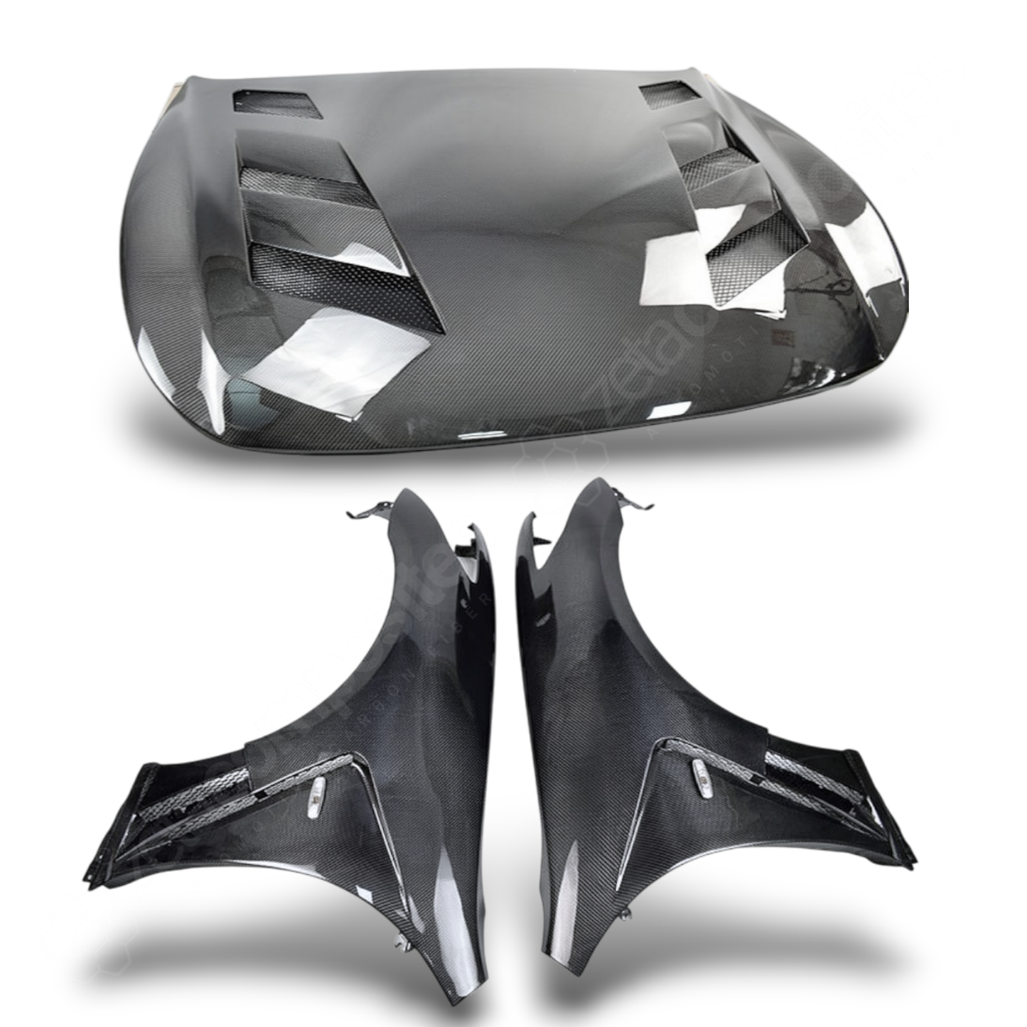 (2008'-2013') G37 Carbon Fiber Hood & Fenders Kit - Vented Style