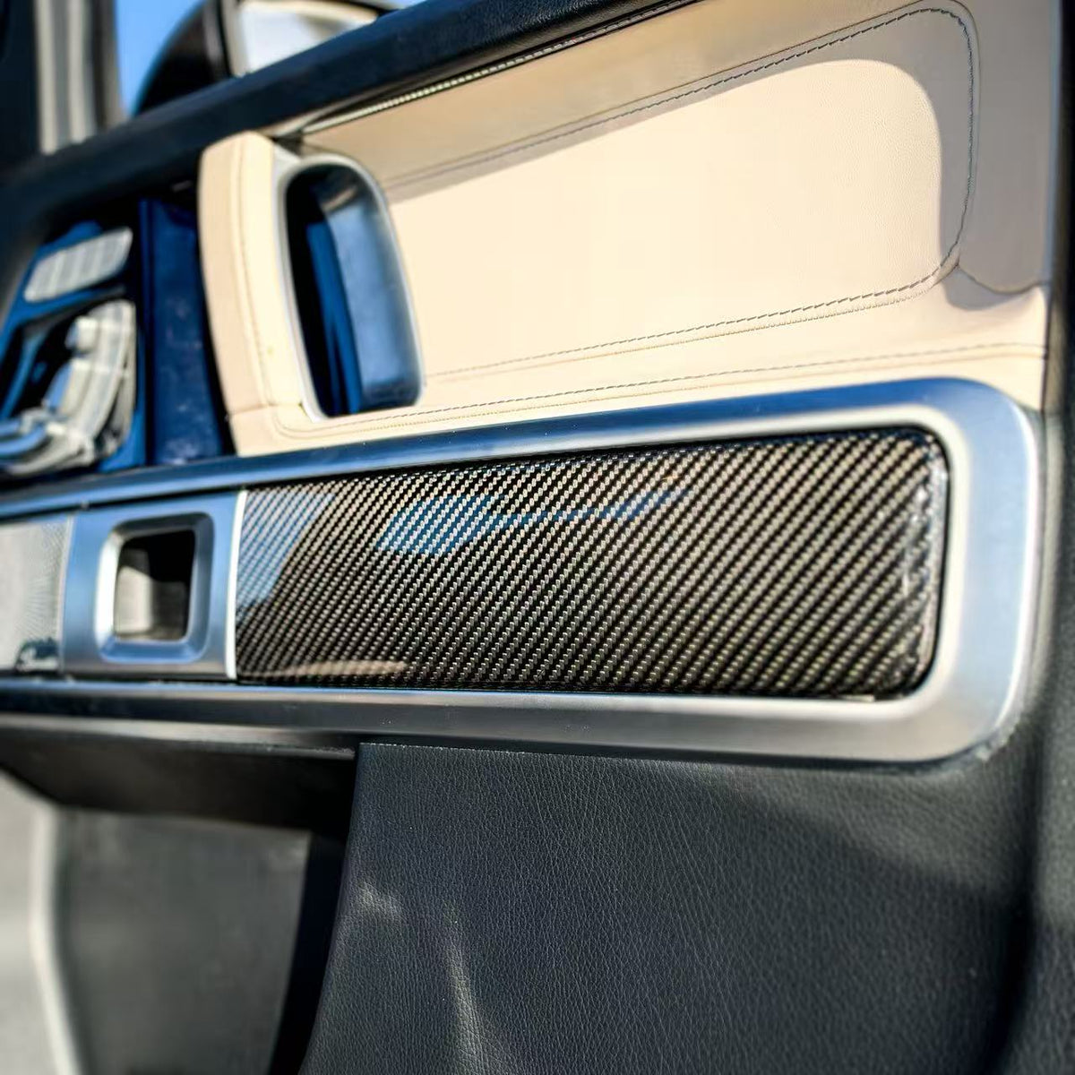 (2019'+) Mercedes G550 G63 Carbon Fiber Door Panel Covers (Set of 4)
