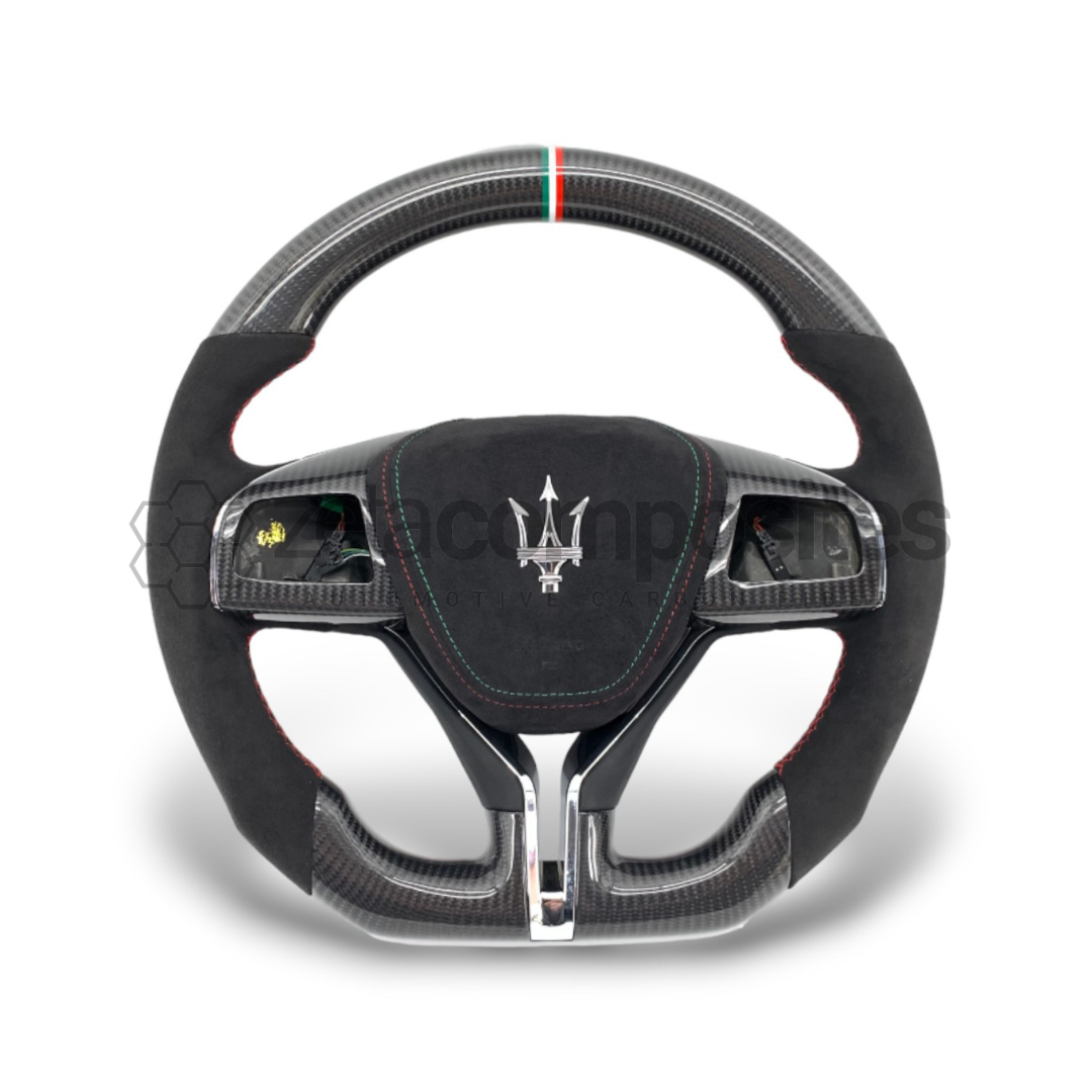 Maserati Ghibli Levante Carbon Fiber Steering Wheel Fully Customizable