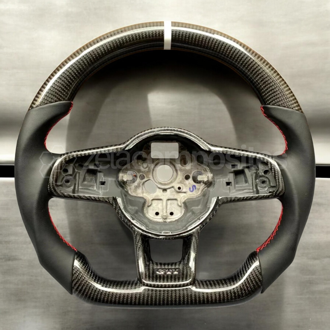 golf mk7 mk7.5 gti R custom carbon fiber steering wheel