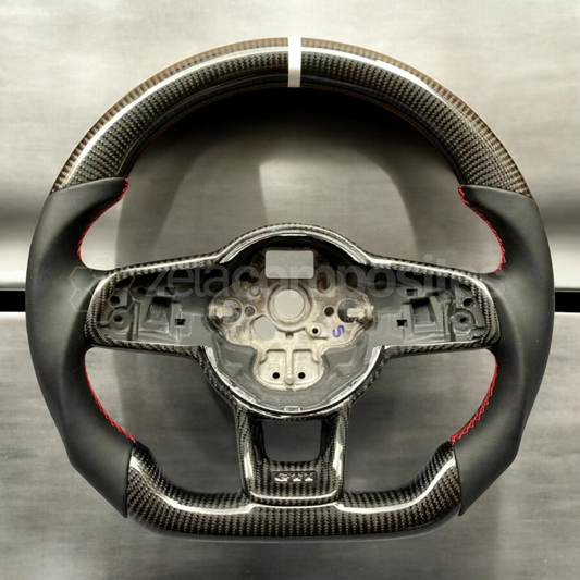 golf mk7 mk7.5 gti R custom carbon fiber steering wheel