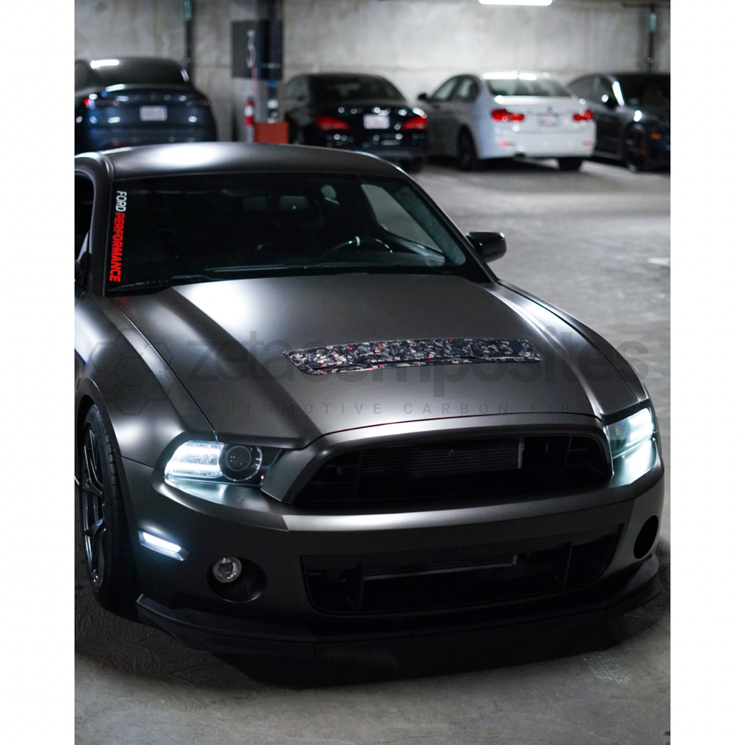 2010-2014 Mustang Carbon Fiber Gt500 Hood Vent Direct Replacement