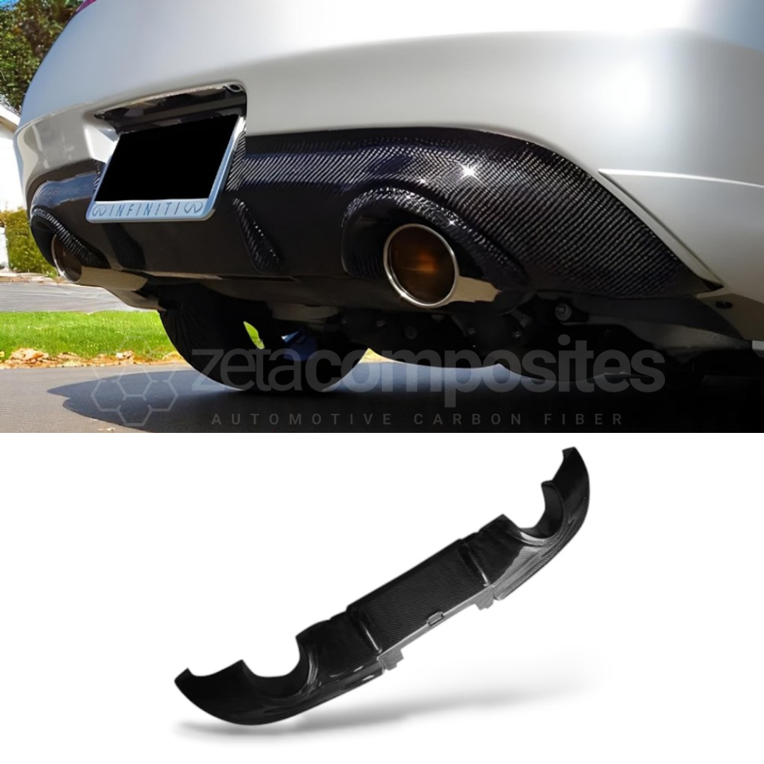 G37 OEM+ Style Carbon Fiber Rear Diffuser