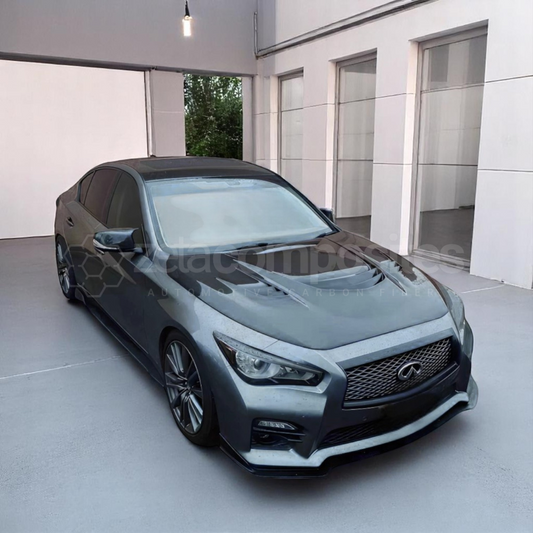 Carbon Fiber V Style Hood for Infiniti Q50 and Q60