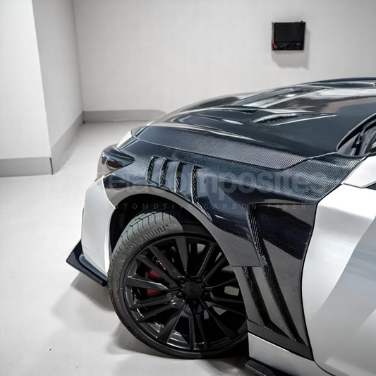 Carbon Fiber Fenders Arch Vented for Infiniti Q50 and Q60