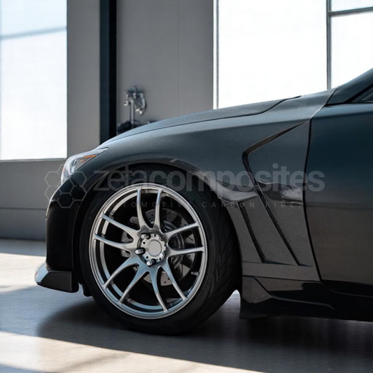Carbon Fiber Fenders with Side Vents for Infiniti Q50 and Q60