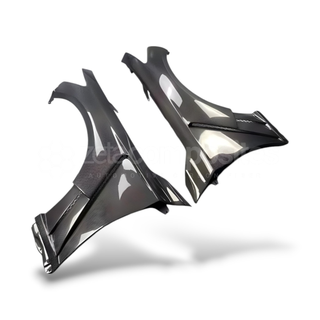 Carbon Fiber Fenders with Side Vents for Infiniti Q50 and Q60