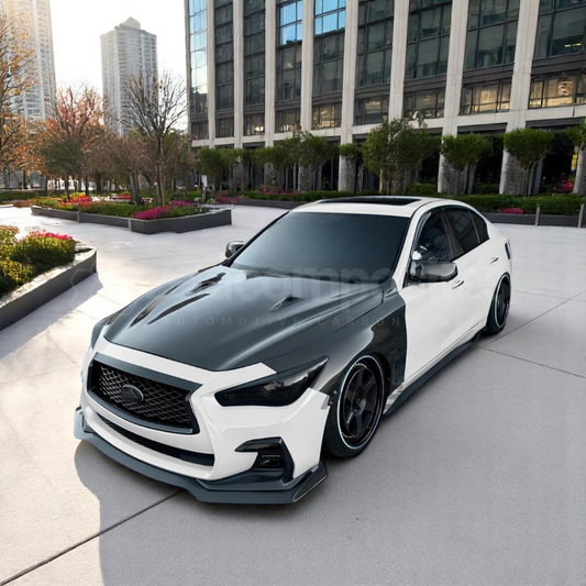 GTR Style Q50 Carbon Fiber Hood