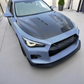 Q50 Carbon Fiber Vented Hood 'RX7' Style