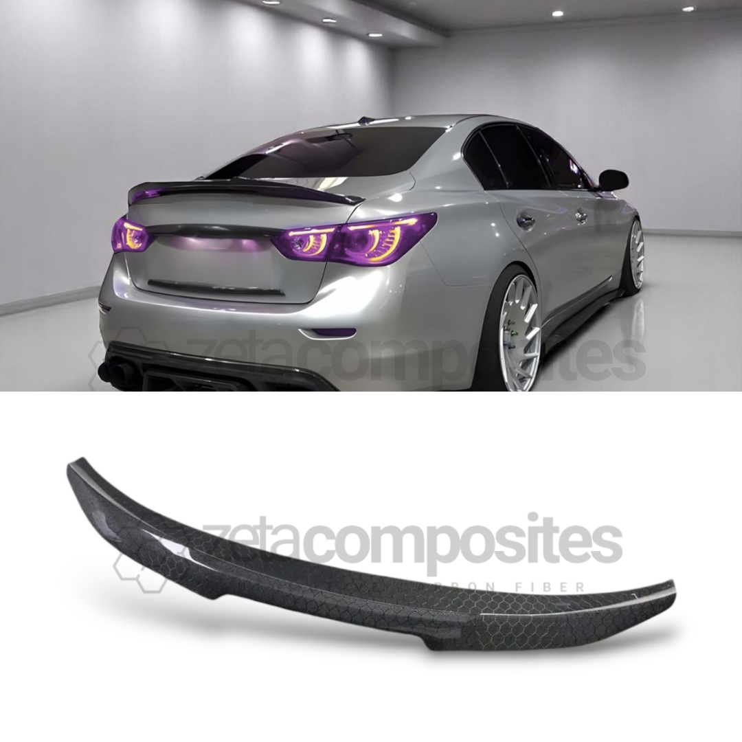 Carbon Fiber Spoiler – PSM Style for Infiniti Q50 Q60