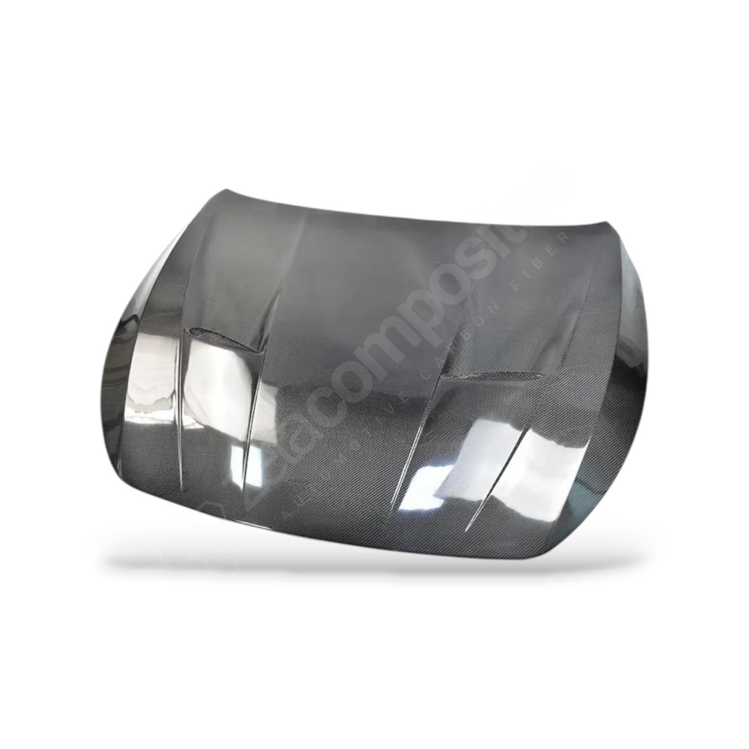 Carbon Fiber Hood Twin Vent Style | Compatible with Infiniti Q50 and Q60