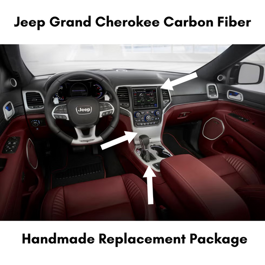 ZetaC™ 2014-2020 Jeep Grand Cherokee Carbon Fiber Interior Direct Replacement Package