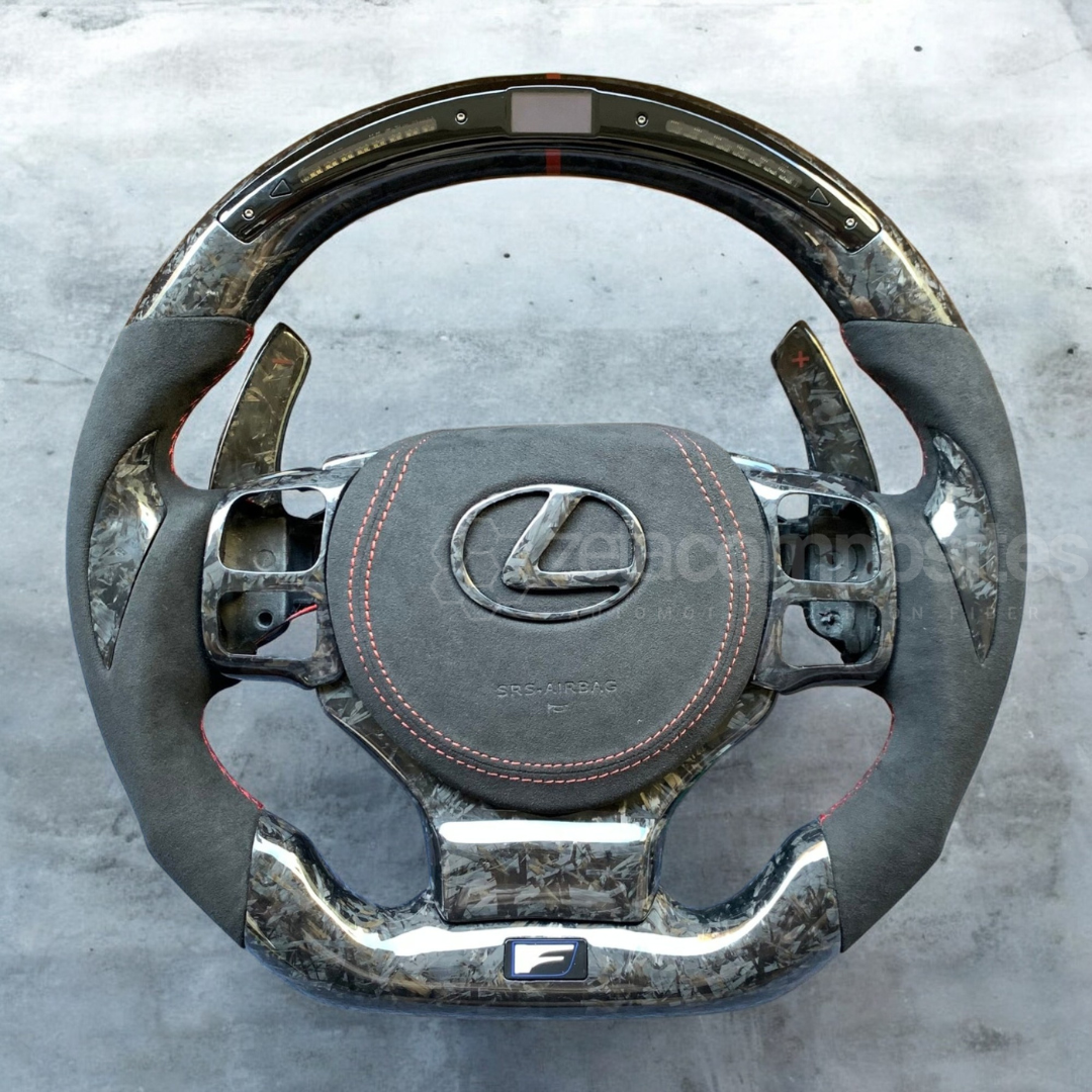 custom carbon fiber steering wheel lexus is