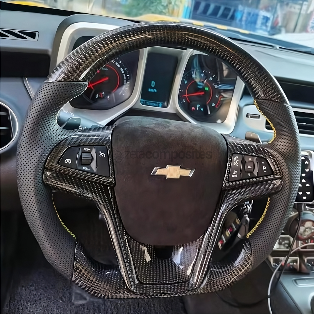 2013 2015 Chevrolet Camaro Carbon Fiber Steering Wheel Custom