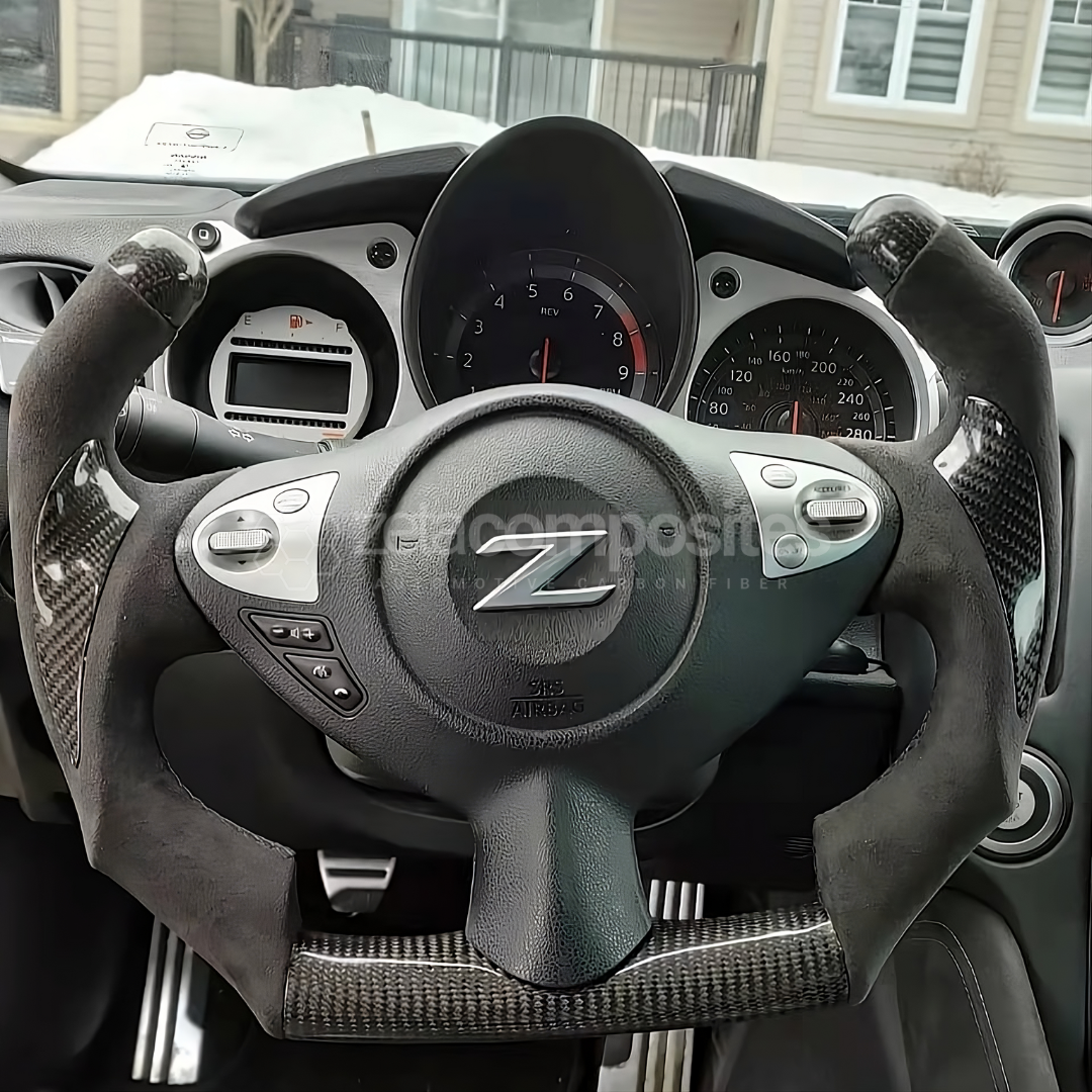 Nissan 370z carbon fiber steering wheel deals
