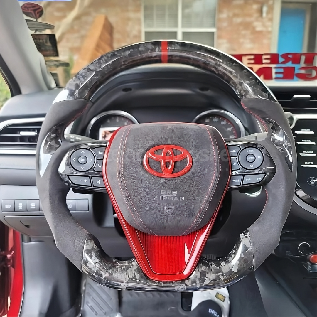 2018-2024 Toyota Camry Carbon Fiber Steering Wheel Customizable