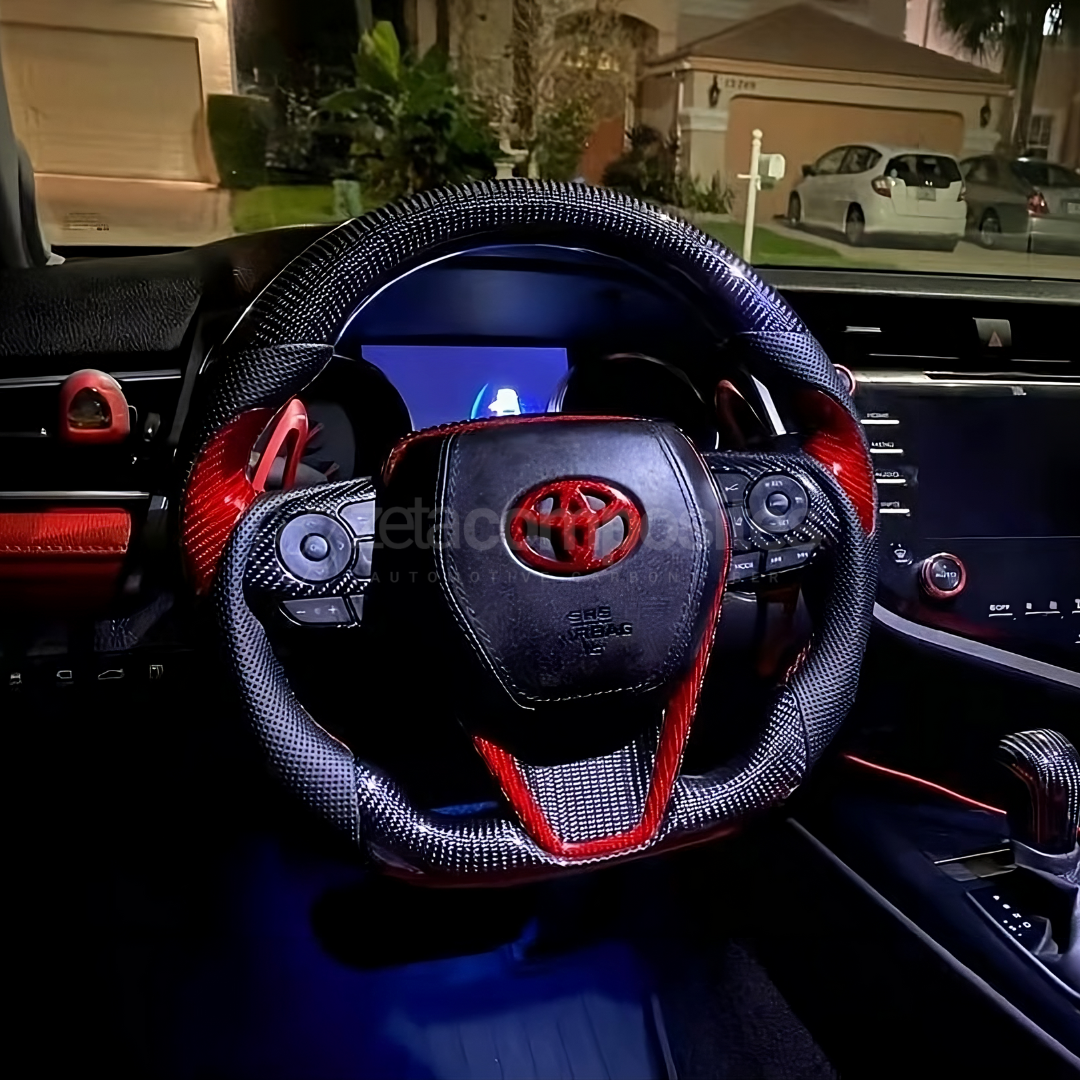 2018-2024 Toyota Camry Carbon Fiber Steering Wheel Customizable