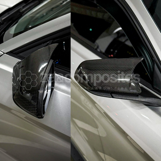 carbon fiber m style mirror covers mustang