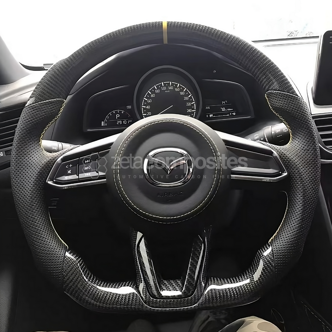 Miata Mx5-ND Carbon Fiber Steering Wheel Most Customizable