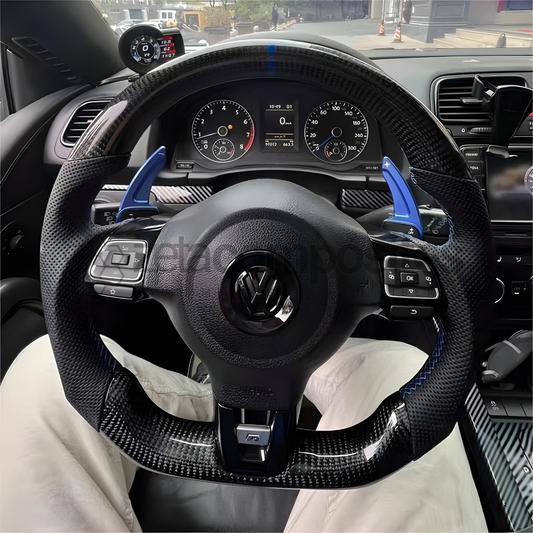 Vk Golf Mk6 Carbon Fiber Steering Wheel